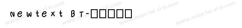 Newtext BT字体转换